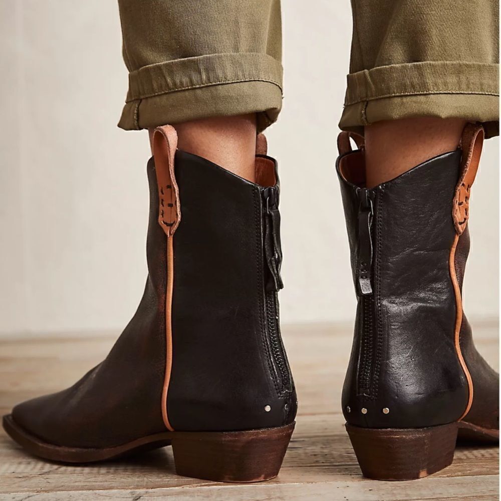 We The Free Wesley Western Ankle Boots – Brown Leather – US 11 – NWOB - Picture 6 of 15